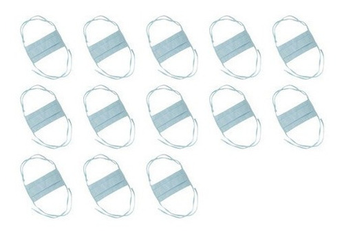 Imagem do Produto 13 Máscaras Duplo Tecido Lavável Tricoline Confortável Azul